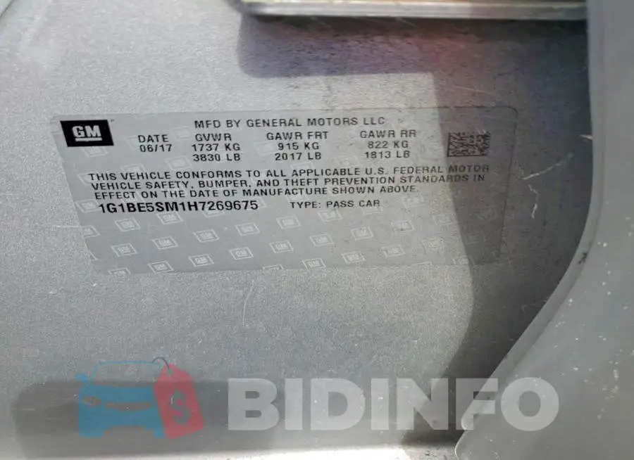 1G1BE5SM1H7269675 Photo# 12