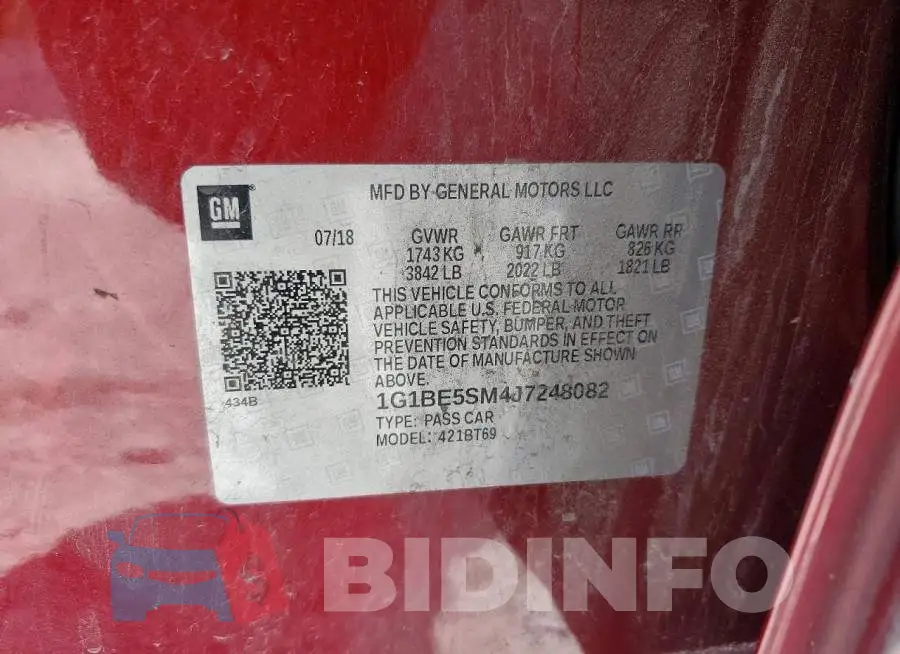 1G1BE5SM4J7248082 Photo# 12
