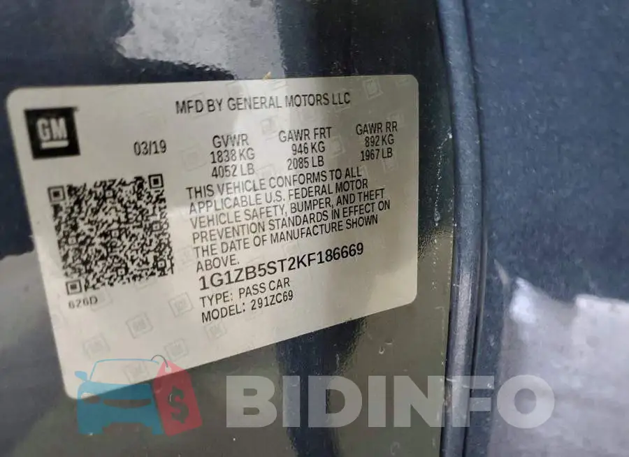 1G1ZB5ST2KF186669 Photo# 12
