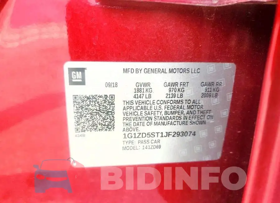 1G1ZD5ST1JF293074 Photo# 12