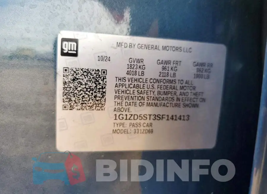 1G1ZD5ST3SF141413 Photo# 13
