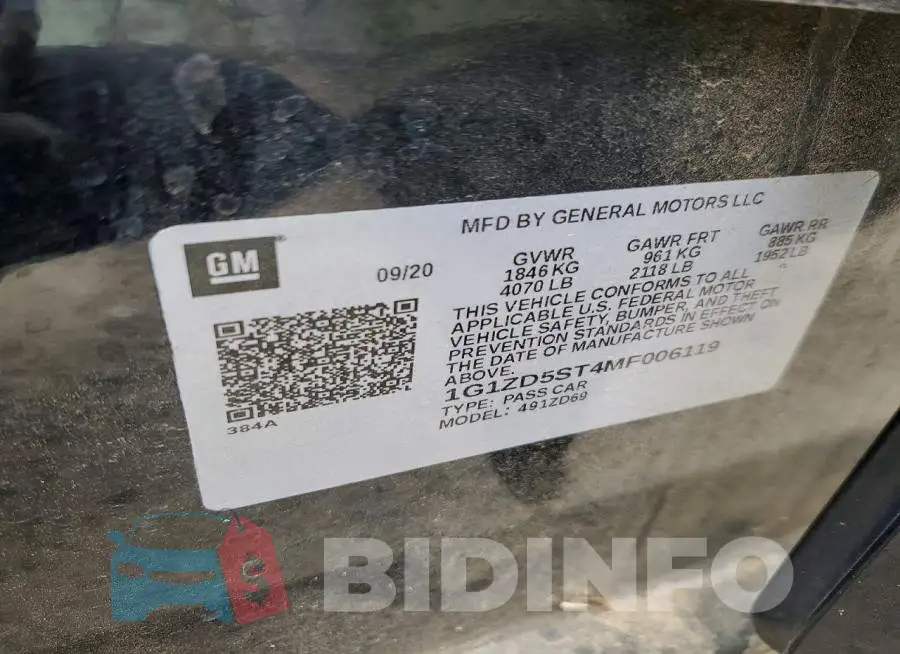 1G1ZD5ST4MF006119 Photo# 12