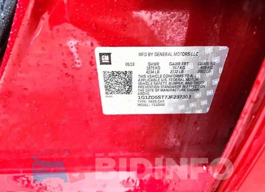 1G1ZD5ST7JF237303 Photo# 12