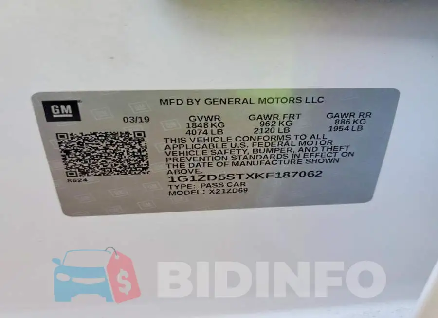 1G1ZD5STXKF187062 Photo# 12