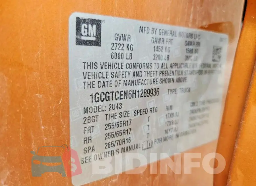 1GCGTCEN6H1289936 Photo# 12