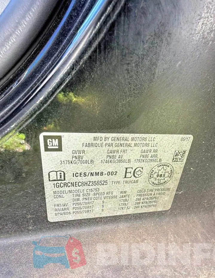 1GCRCNEC8HZ356525 Photo# 10