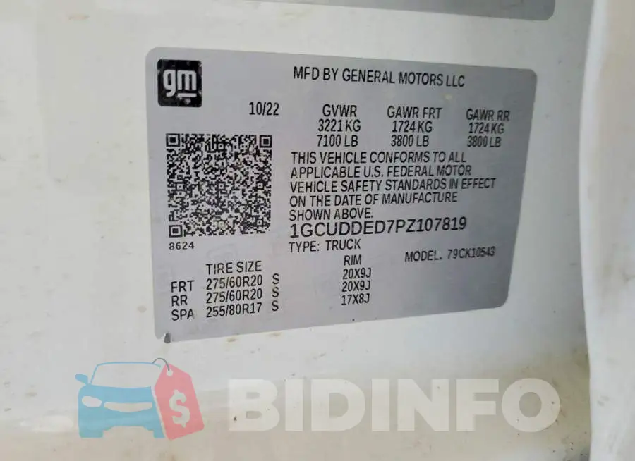 1GCUDDED7PZ107819 Photo# 13