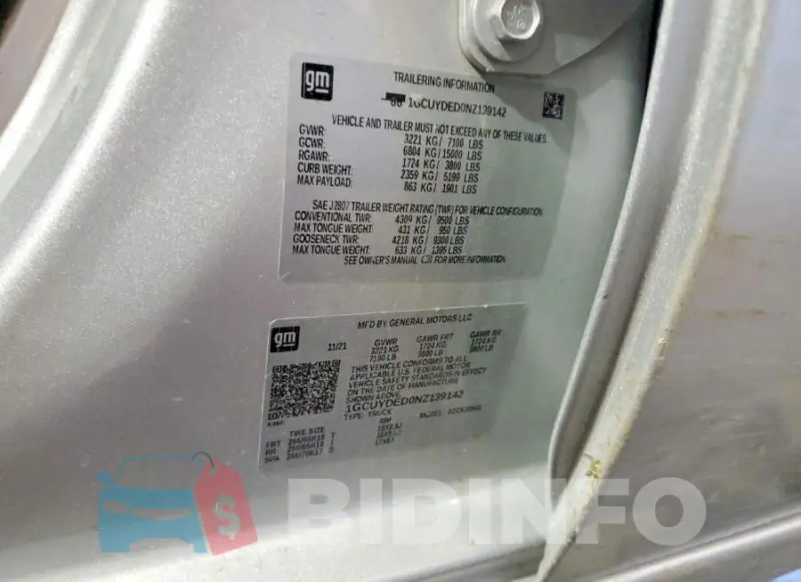 1GCUYDED0NZ139142 Photo# 12