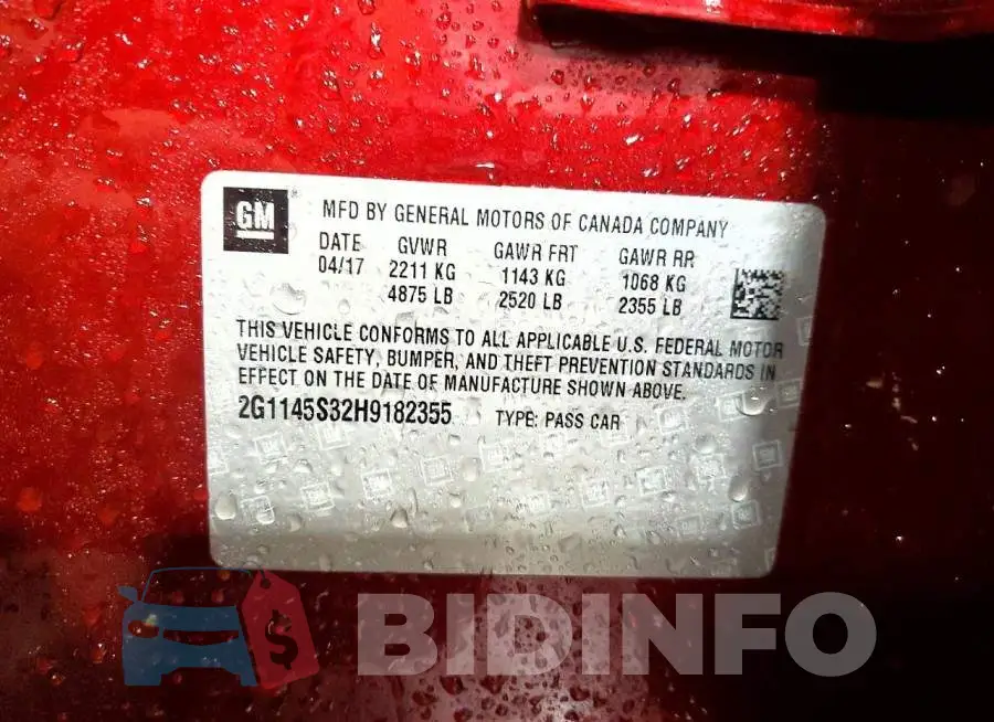 2G1145S32H9182355 Photo# 12