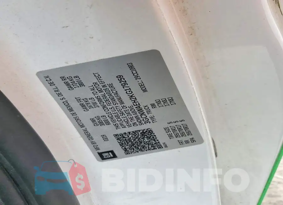 3GCNWAEH2KG179259 Photo# 12