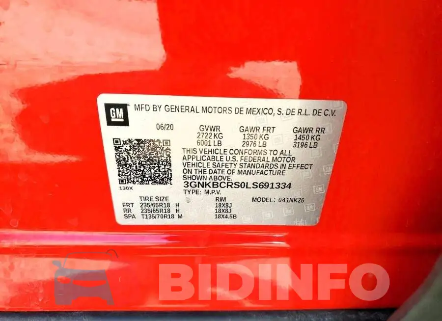 3GNKBCRS0LS691334 Photo# 12