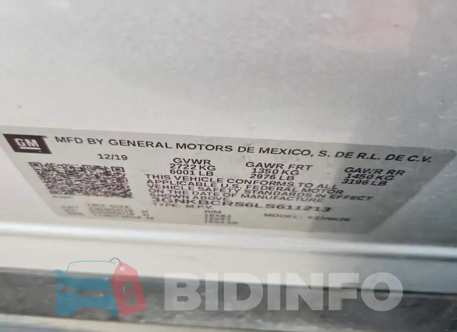3GNKBCRS6LS611213 Photo# 12