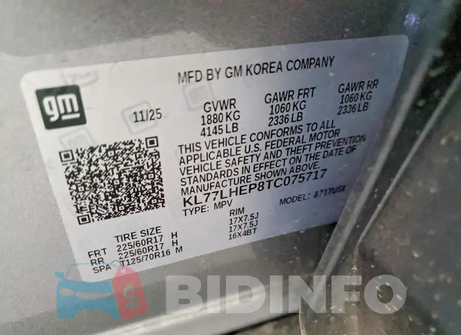 KL77LHEP8TC075717 Photo# 13