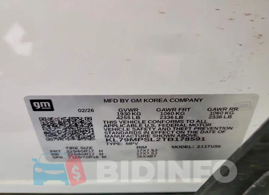 KL79MPSL2TB178591 Photo# 13