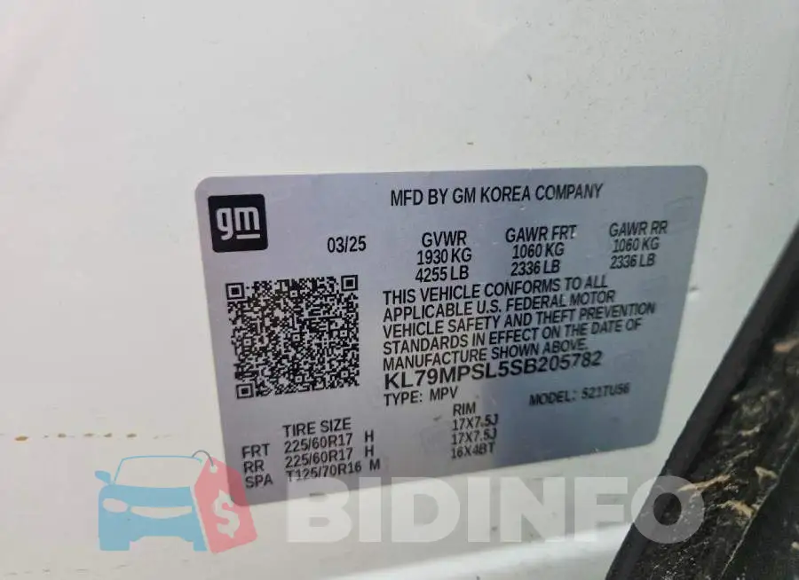 KL79MPSL5SB205782 Photo# 14