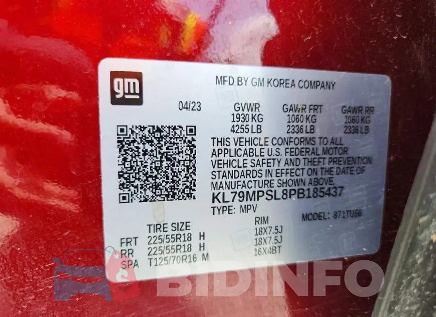 KL79MPSL8PB185437 Photo# 13