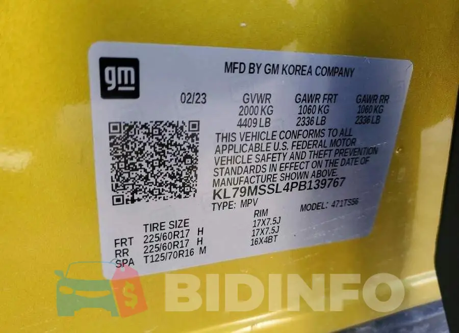 KL79MSSL4PB139767 Photo# 13