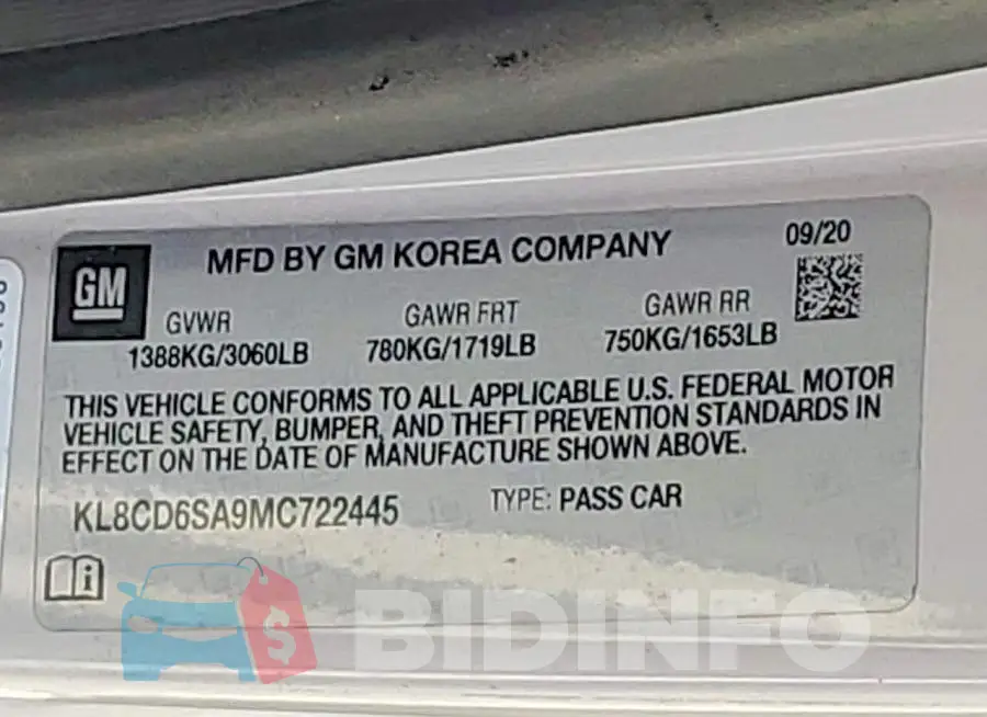 KL8CD6SA9MC722445 Photo# 12