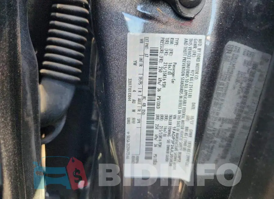 1FADP3F24JL203826 Photo# 12