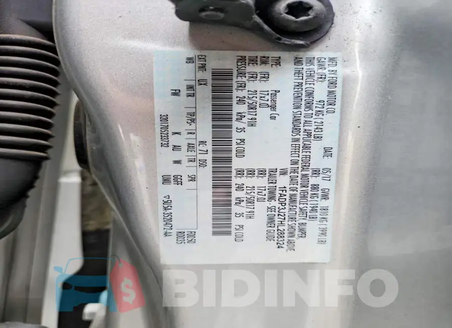 1FADP3J27HL288324 Photo# 12