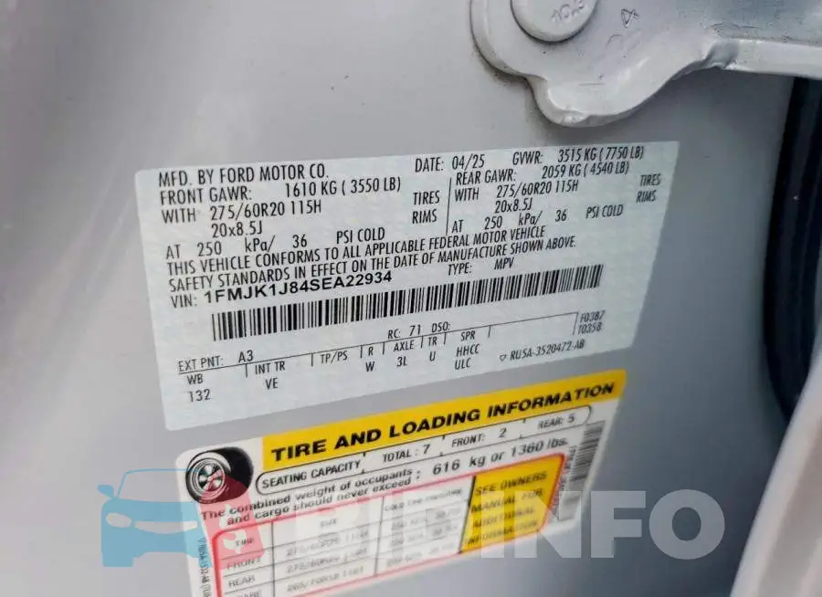 1FMJK1J84SEA22934 Photo# 13