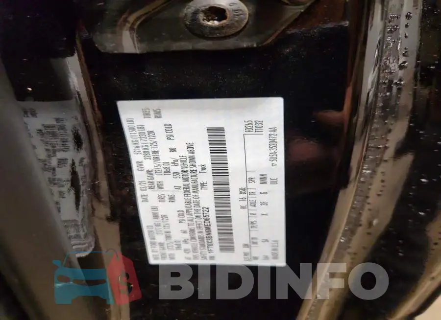 1FT8X3BN6MED65722 Photo# 12