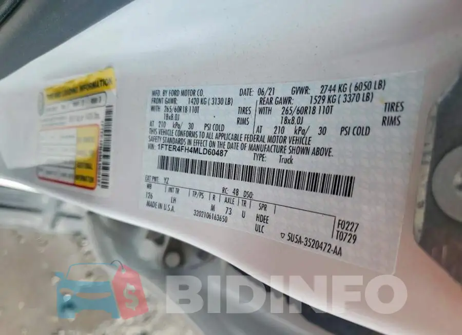 1FTER4FH4MLD60487 Photo# 12