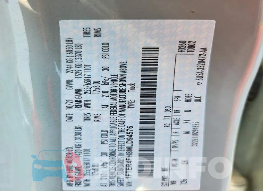 1FTER4FH8MLD94576 Photo# 12