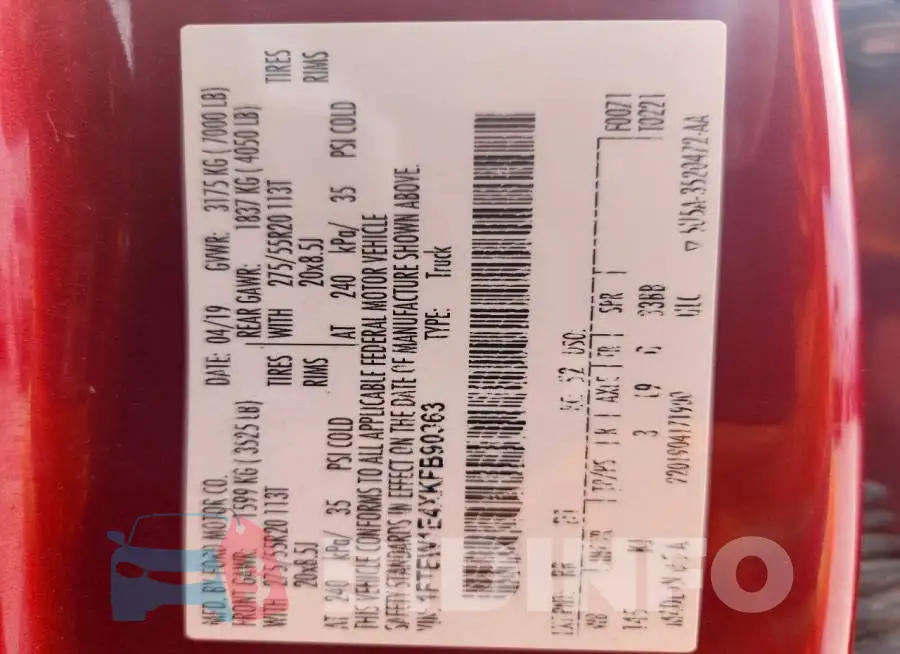1FTEW1E4XKFB90363 Photo# 12