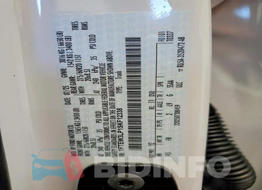 1FTEW3LP1SKF12338 Photo# 12