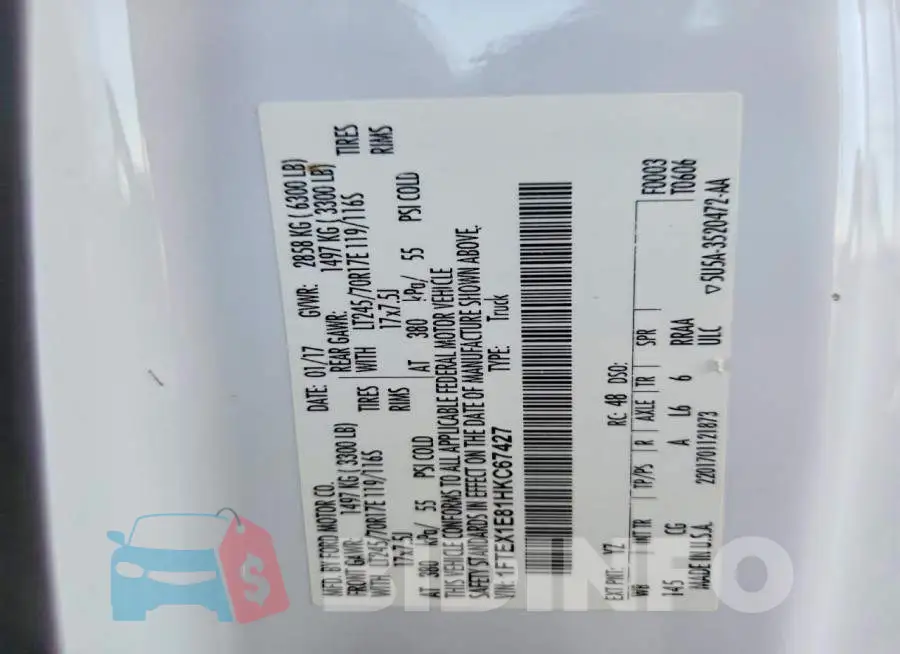 1FTEX1E81HKC67427 Photo# 12