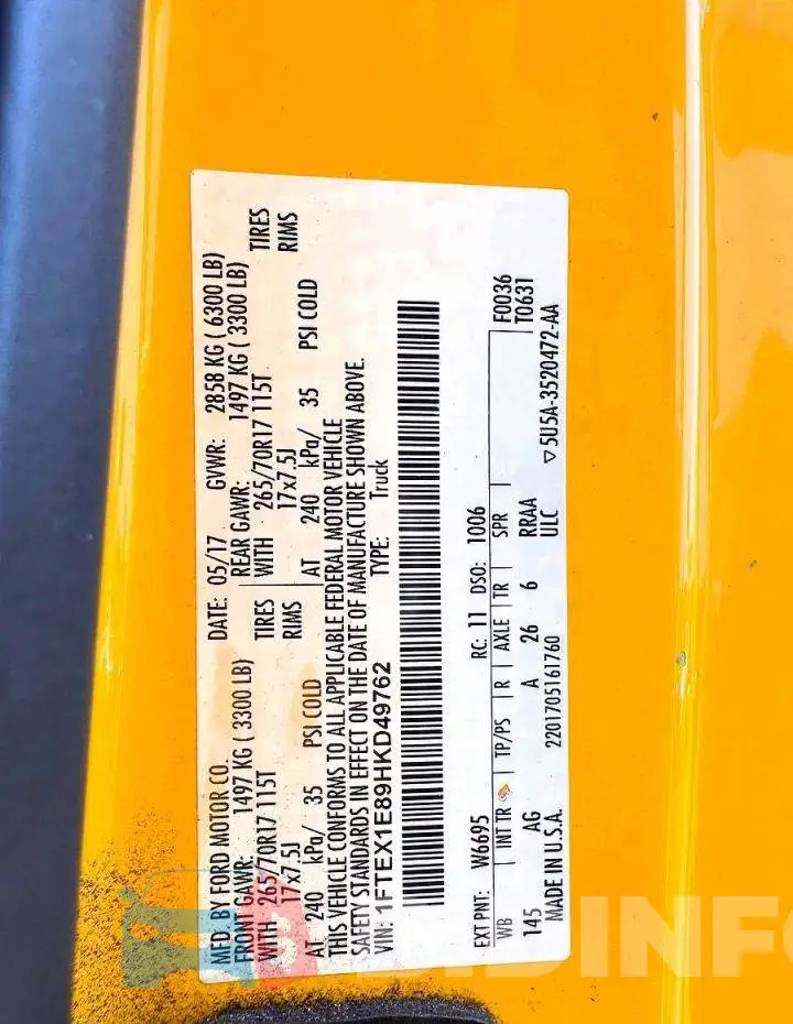 1FTEX1E89HKD49762 Photo# 10