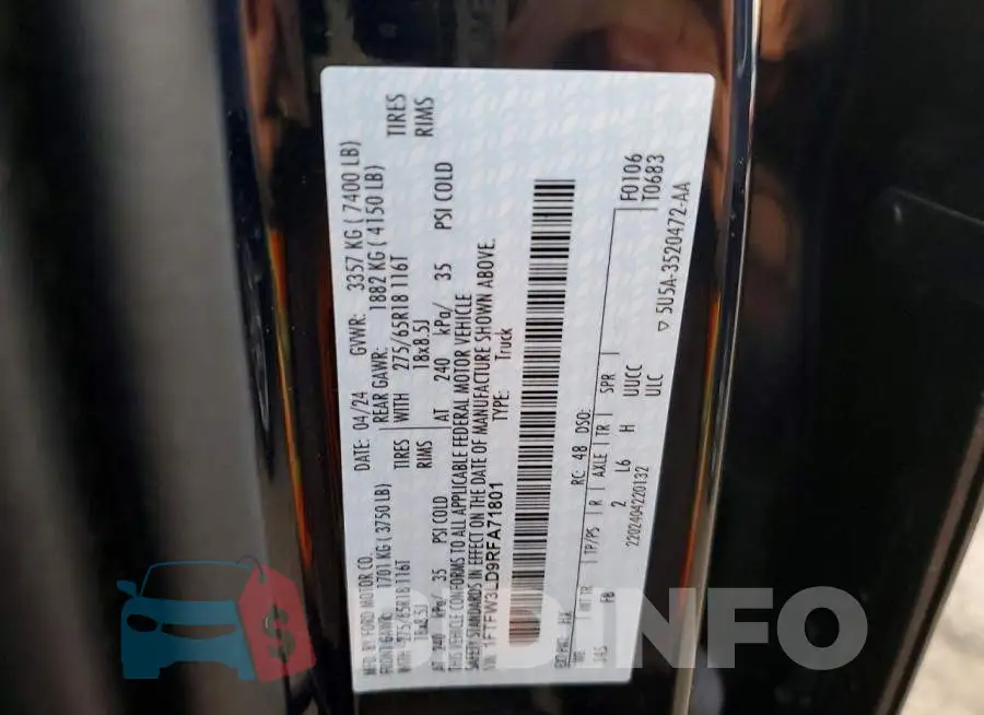 1FTFW3LD9RFA71801 Photo# 12
