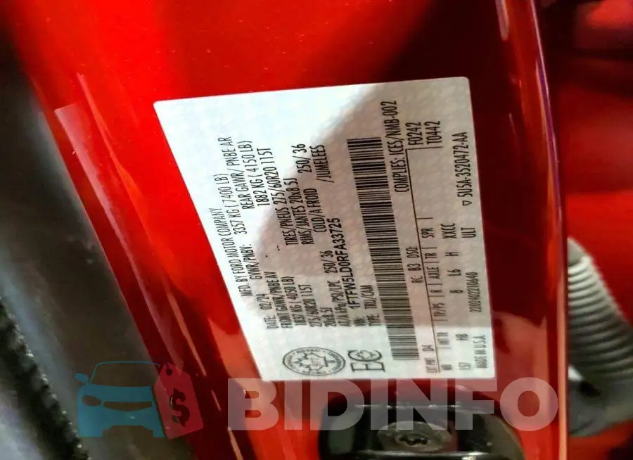 1FTFW5LD0RFA33725 Photo# 12