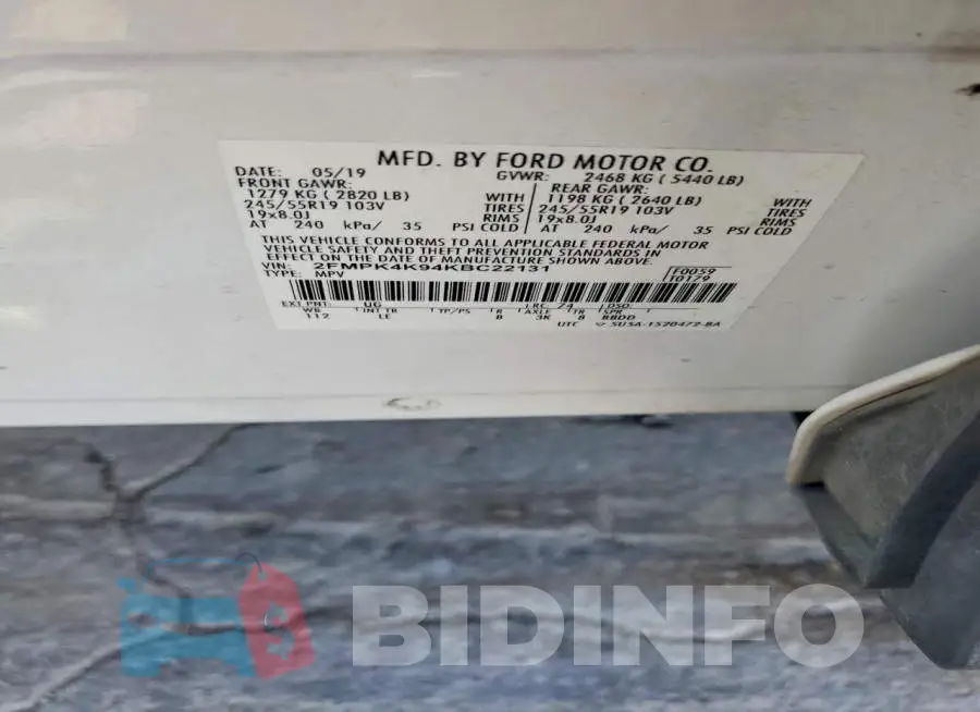 2FMPK4K94KBC22131 Photo# 13