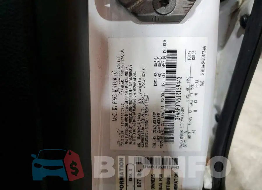 3FA6P0T95JR159443 Photo# 12