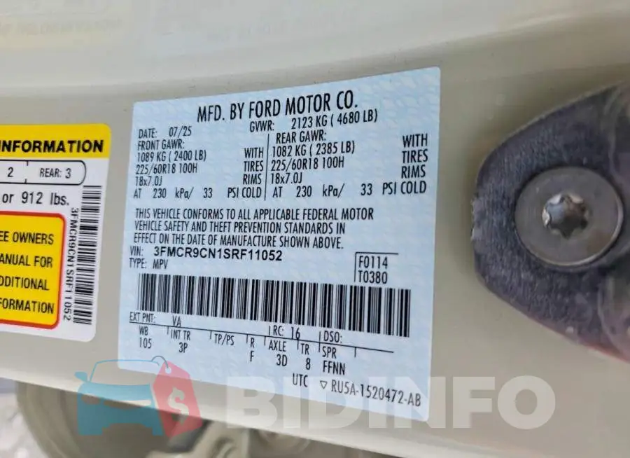 3FMCR9CN1SRF11052 Photo# 13