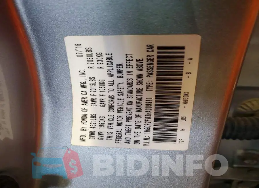 1HGCR2F83HA009911 Photo# 12
