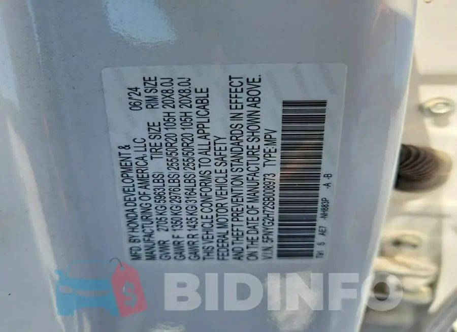 5FNYG2H72SB008973 Photo# 13