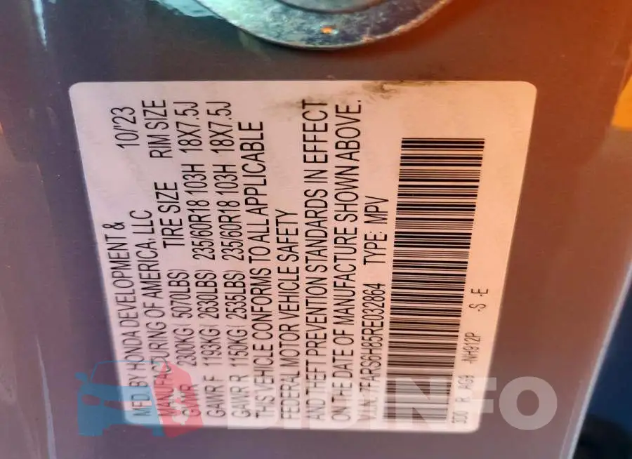 7FARS6H85RE032864 Photo# 13