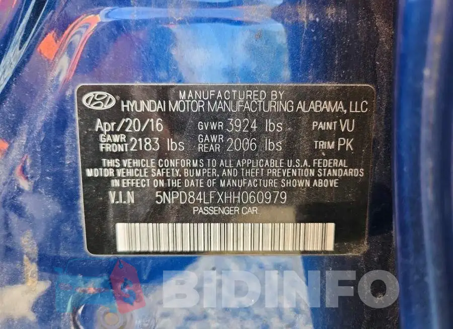 5NPD84LFXHH060979 Photo# 12