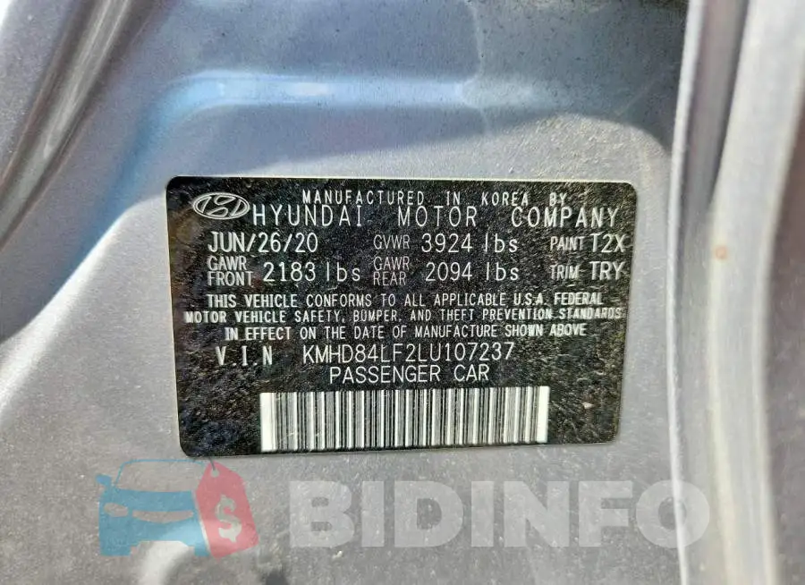 KMHD84LF2LU107237 Photo# 12