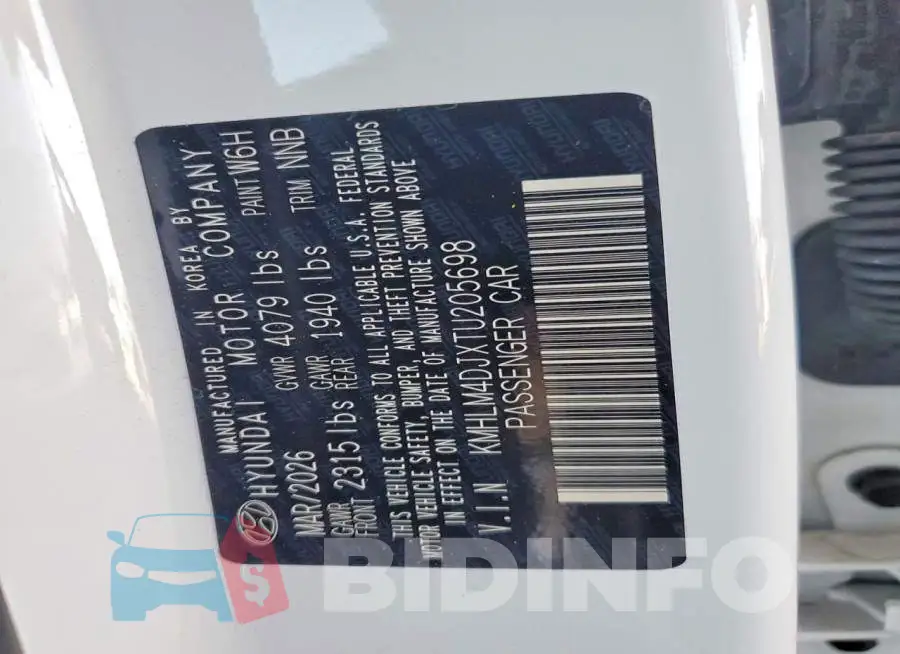 KMHLM4DJXTU205698 Photo# 12