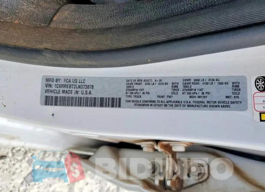 1C6RREBT2LN373878 Photo# 12