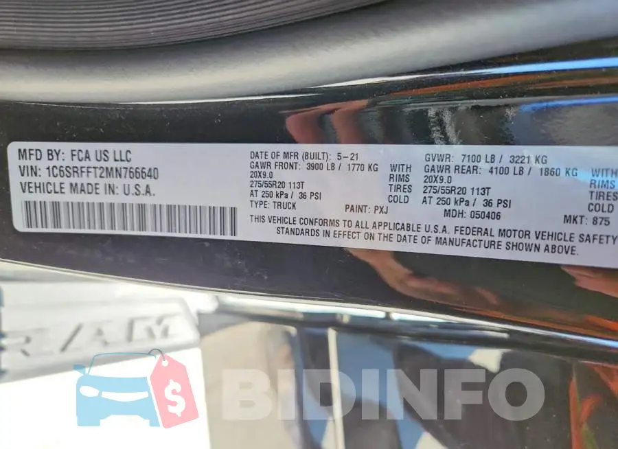 1C6SRFFT2MN766640 Photo# 13