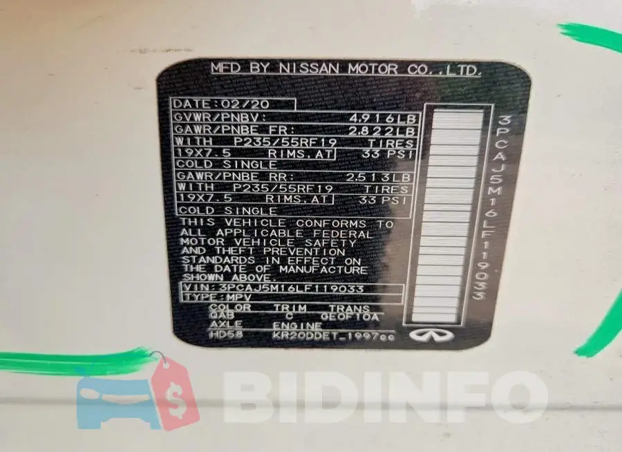3PCAJ5M16LF119033 Photo# 13