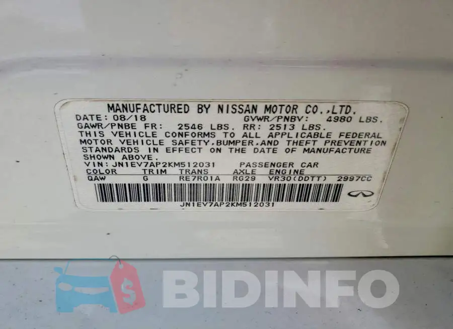 JN1EV7AP2KM512031 Photo# 13