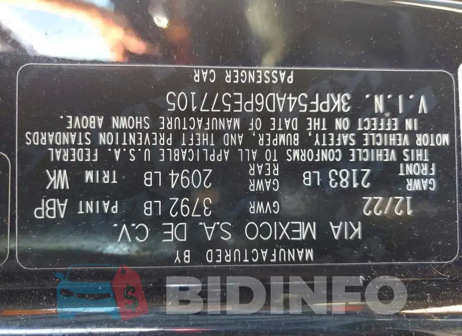 3KPF54AD6PE577105 Photo# 12