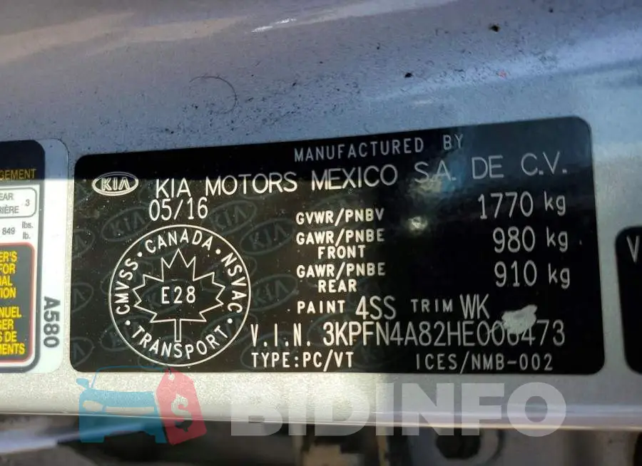 3KPFN4A82HE006473 Photo# 12