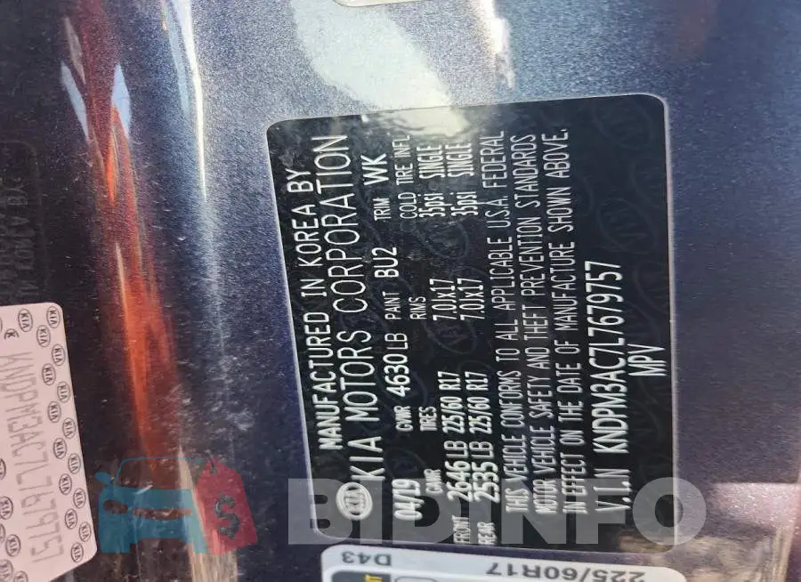 KNDPM3AC7L7679757 Photo# 14